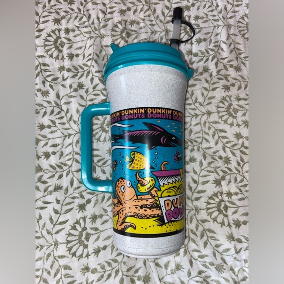 Vintage Dunkin Donuts 36oz Travel Mug - Picture 2 of 5
